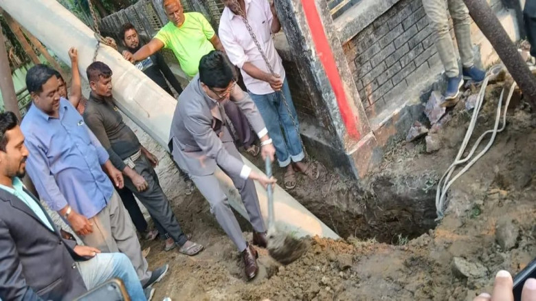 পঞ্চগড়ে চৌরঙ্গী–ব্যারিস্টার বাজার সড়ক চার লেনে উন্নীতকরণের ক
