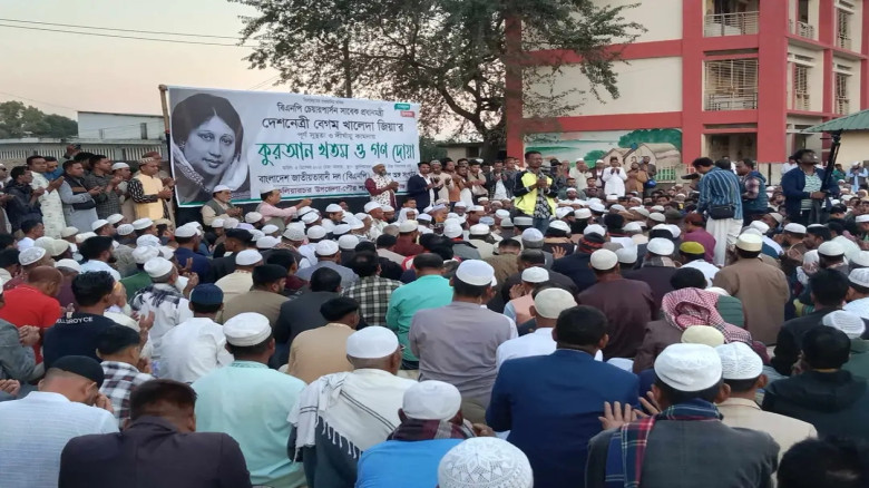 দেশনেত্রী বেগম খালেদা জিয়ার রোগমুক্তি কামনায় কুলিয়ারচরে কুরআন খতম ও গণ দোয়া অনুষ্ঠিত...